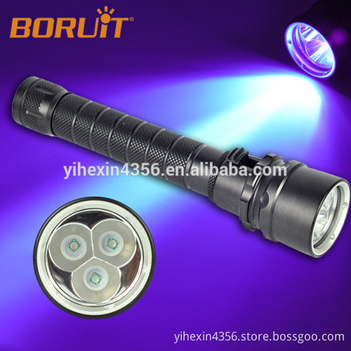 High Power 10 Watt UV LED Flashlight 395nm - 400nm with Magnetic Control UV Torch